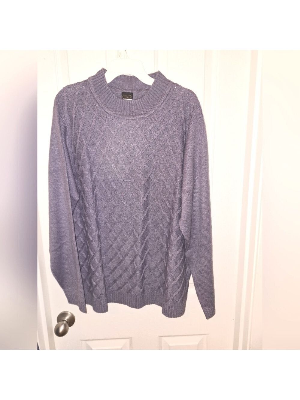 Salon Studio Long Sleeve Purple Sweater 3X